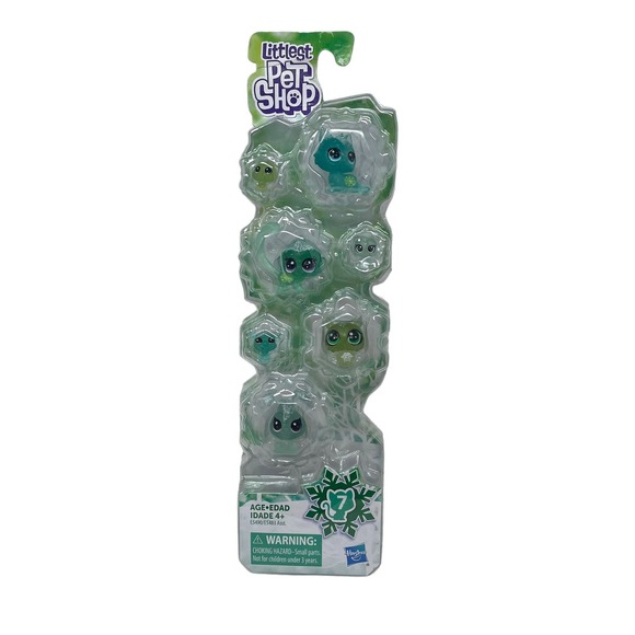 Littlest Pet Shop Frosted Wonderland Pet Friends Toy - Green #7  LPS - Picture 1 of 8